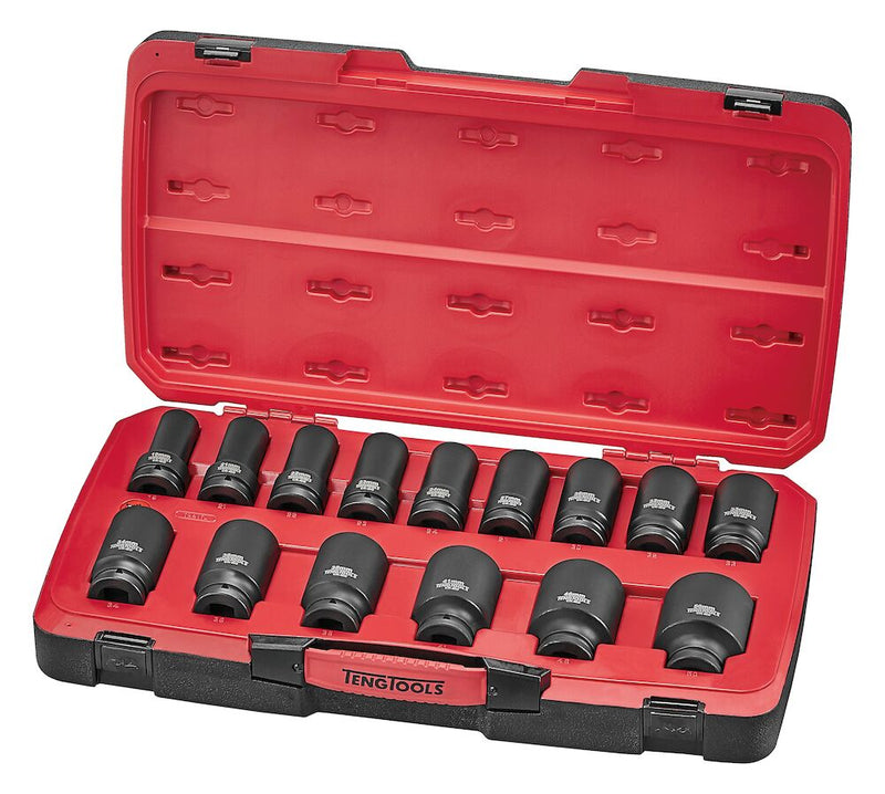 Teng Tools T9417L Impact Socket Set 3/4" Drive mm Deep DIN 17 Pieces