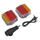 SEALEY TB183LEDW 13-Pin Wireless SMD LED Trailer Light Set 2pc