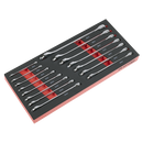 SEALEY TBT48 Premier Combination Spanner Set with Tool Tray 15pc