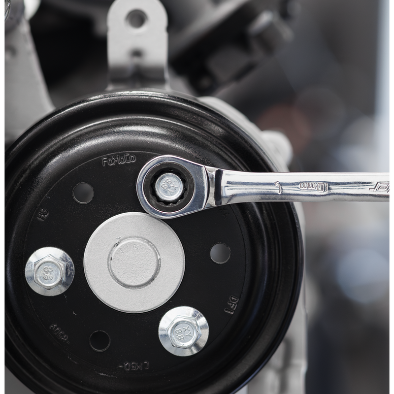 SEALEY TBT49 Premier Ratchet Spanner Set with Tool Tray 14pc