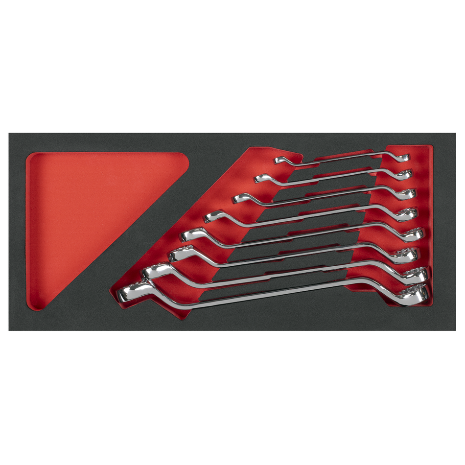 Sealey TBT51 Deep Offset Spanner Set with Tool Tray 8pc