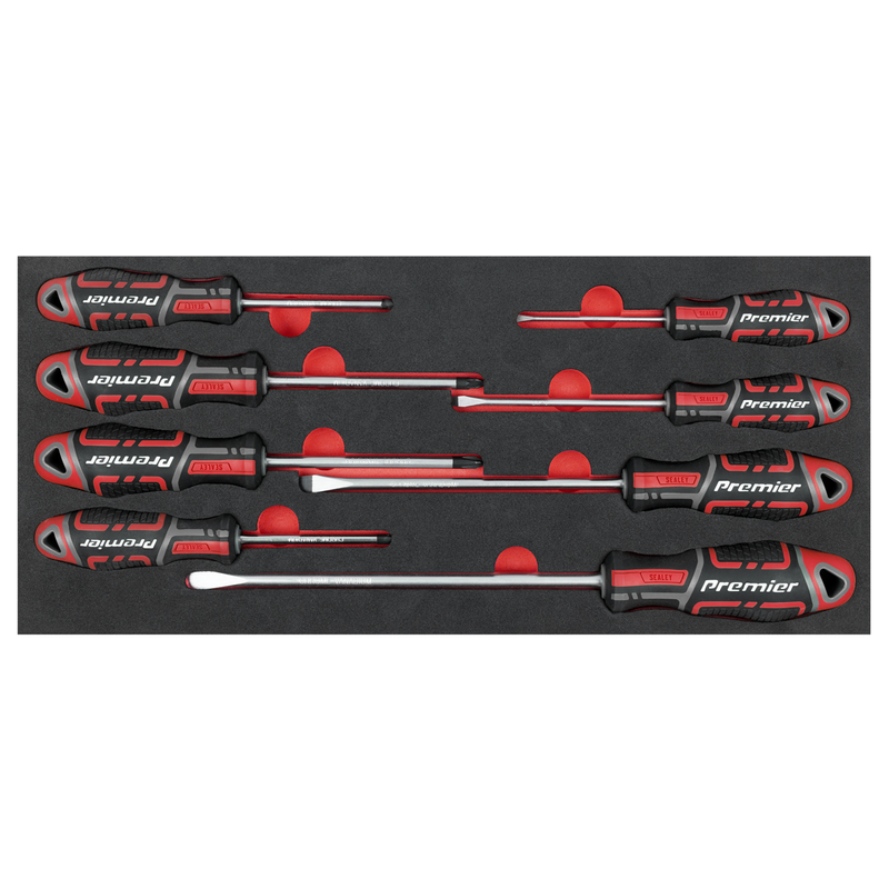 Sealey TBT53 Screwdriver Set with Tool Tray 8pc