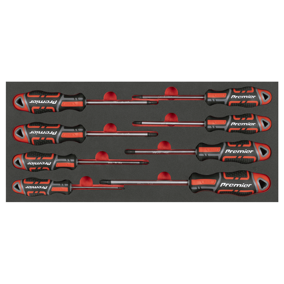 Sealey TBT55 TRX-Star* Screwdriver Set with Tool Tray 8pc