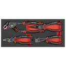 Sealey TBT56 Pliers Set with Tool Tray 4pc