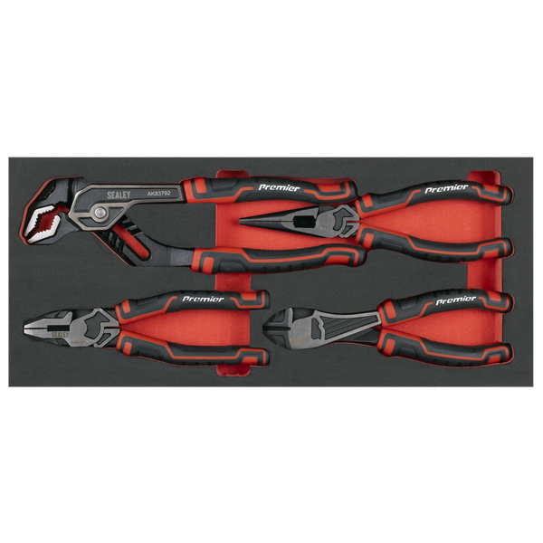 Sealey TBT56 Pliers Set with Tool Tray 4pc