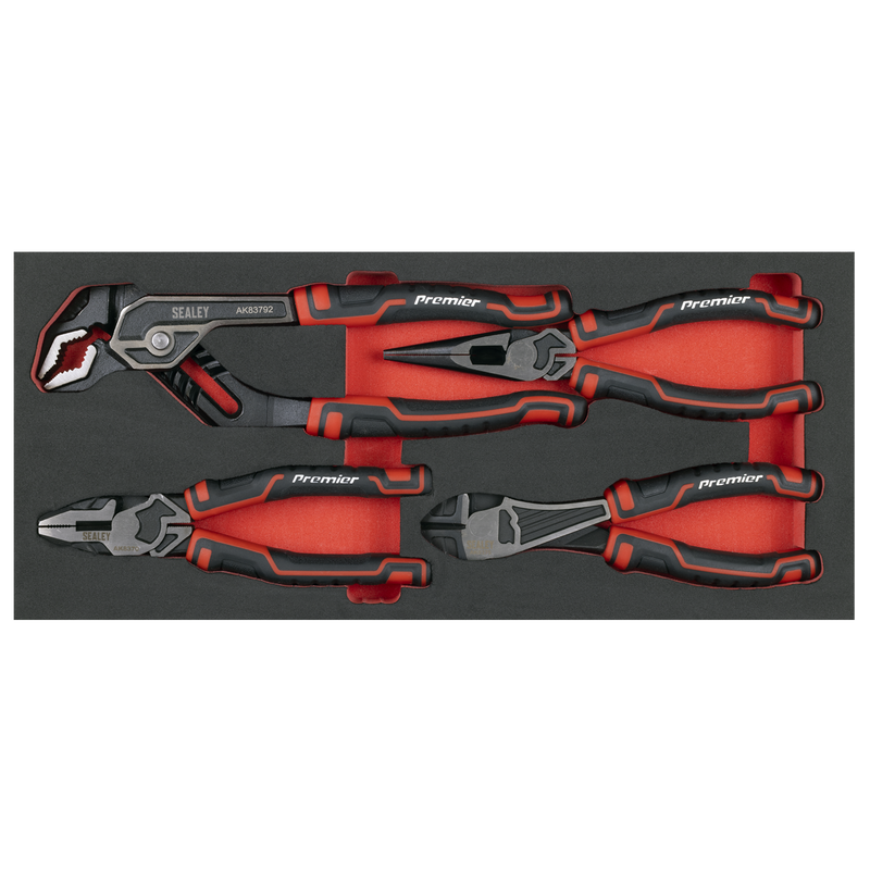 Sealey TBT56 Pliers Set with Tool Tray 4pc
