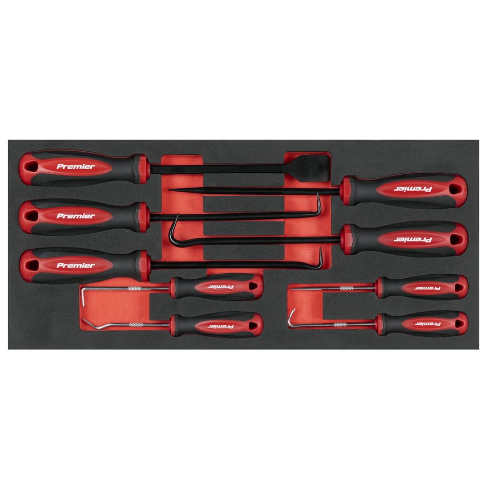 Sealey TBT65 Scraper & Hook Set with Tool Tray 9pc