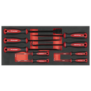 Sealey TBT65 Scraper & Hook Set with Tool Tray 9pc