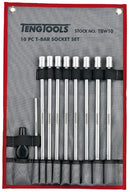 Teng Tools TBW10 Socket Set 3/8" Drive T Bar Deep Metric 10 Pieces