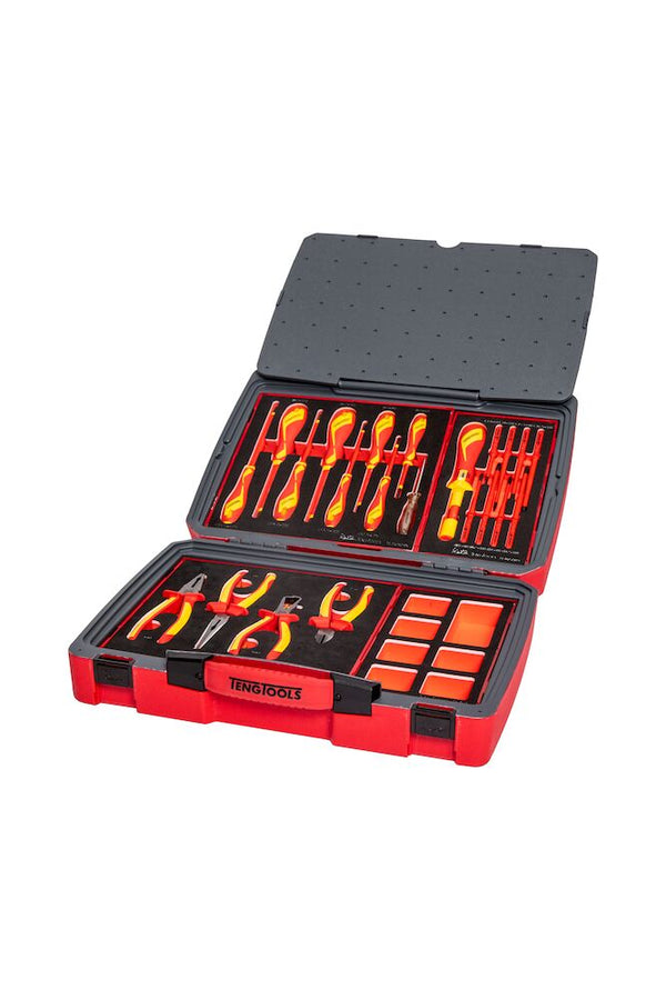 Teng Tools TC-6TE02 MECCA PRO TC-6T FOAM Electrician Tool Kit 29 Pieces