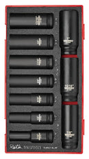 Teng Tools TEA9214LAF 1/2" Deep Impact Socket Set AF DIN FOAM1 14 Pieces