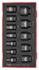 Teng Tools TEA9216AF Impact Socket Set 1/2" Drive AF 16 pieces