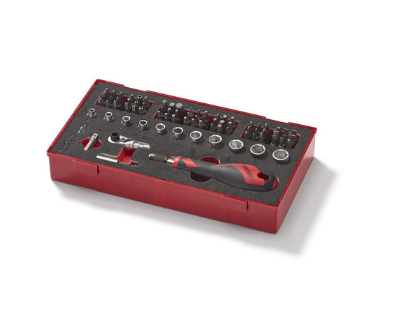 Teng Tools TEAMDQ78 Bits Driver Set FOAM1 78 Pieces