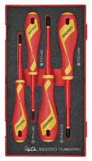 Teng Tools TEAMDV04N1 Insulated Screwdriver Set PH/PZ FOAM1 4 Pieces