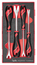 Teng Tools TEASR04A Trim & panel fastener clip removal set FOAM1 4 pcs