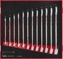 Teng Tools TED8012 Combination Spanner Set Anti Slip FOAM2 12 Pieces