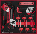 Teng Tools TEDHT42 Ball Point Hex & TX Key Set FOAM2 42 Pieces