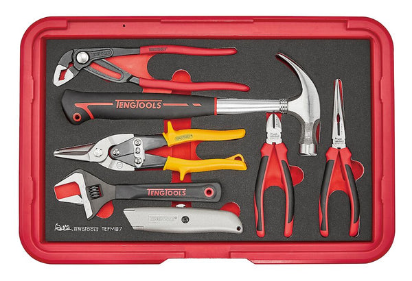 Teng Tools TEFMB7 General Tool Set FOAM3 7 Pieces