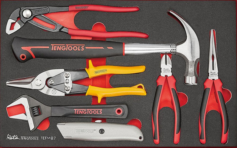 Teng Tools TEFMB7 General Tool Set FOAM3 7 Pieces
