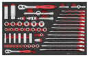 Teng Tools TEFSK57 Spanner and Socket Set 57 Pieces EVA Tray