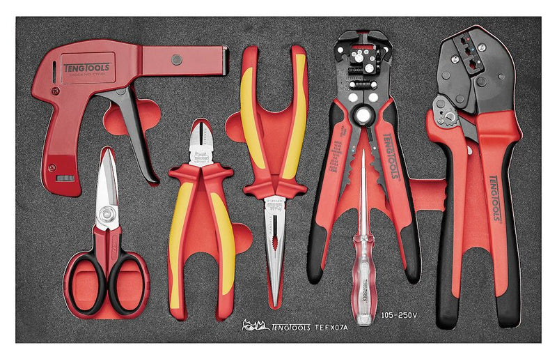 Teng Tools TEFX07A Electrician Tool Set 7 Piece