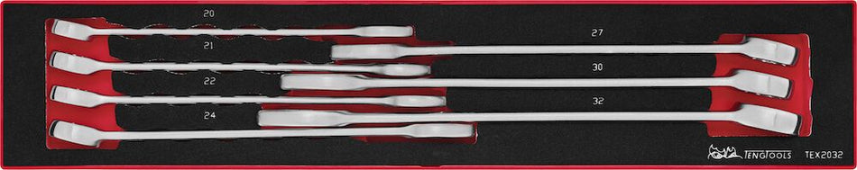 Teng Tools TEX2032 Combination Spanner Set FOAMX4 7 Pieces