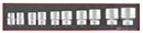 Teng Tools TEX3410 3/4" Socket Set 6 pt FOAMX4 10 Pieces