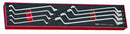 Teng Tools TEX6308 Double Ring Spanner Set FOAMX4 8 Pieces