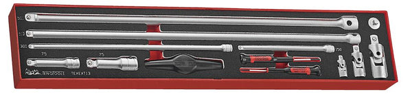 Teng Tools TEXEXT13 Extension Bars Set FOAMX4 13 Pieces