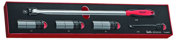 Teng Tools TEXW05 Wheel Tool Set FOAMX4 5 Pieces