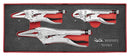 Teng Tools TEZVG03 Power Grip Plier Set FOAMX2 3 Pieces