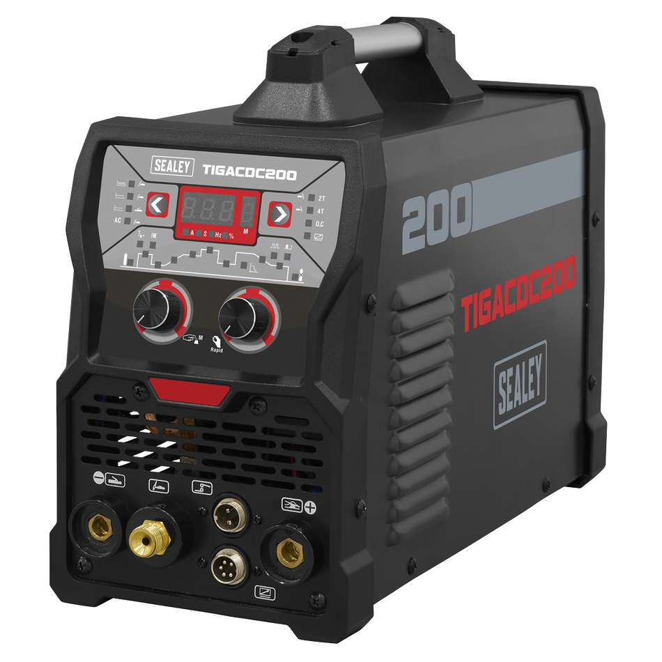 Sealey TIGACDC200 TIG/MMA AC/DC Pulse Inverter Welder 200A/230V