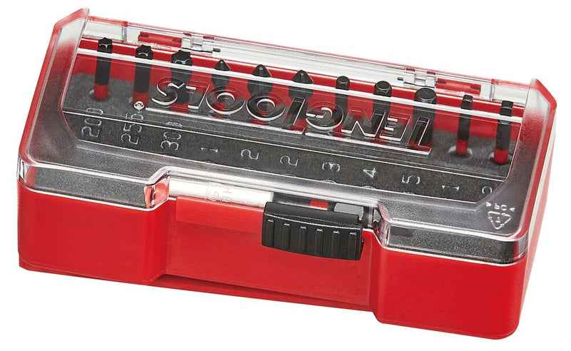 Teng Tools TJ1413 Impact Bit Set With Belt Clip Mixed 12 Pieces
