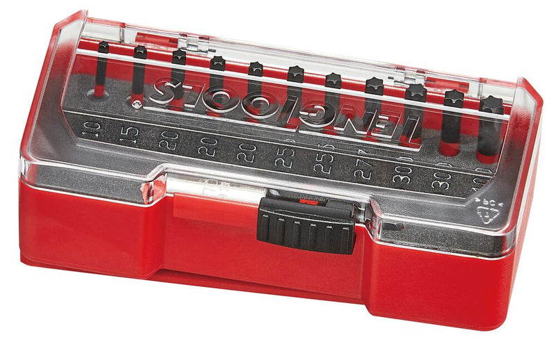 Teng Tools TJ1414 Impact Bit Set With Belt Clip TX 12 Pieces