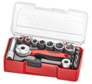 Teng Tools TJ1415 1/4" Socket Set 6 pt With Belt Clip 15 Pieces