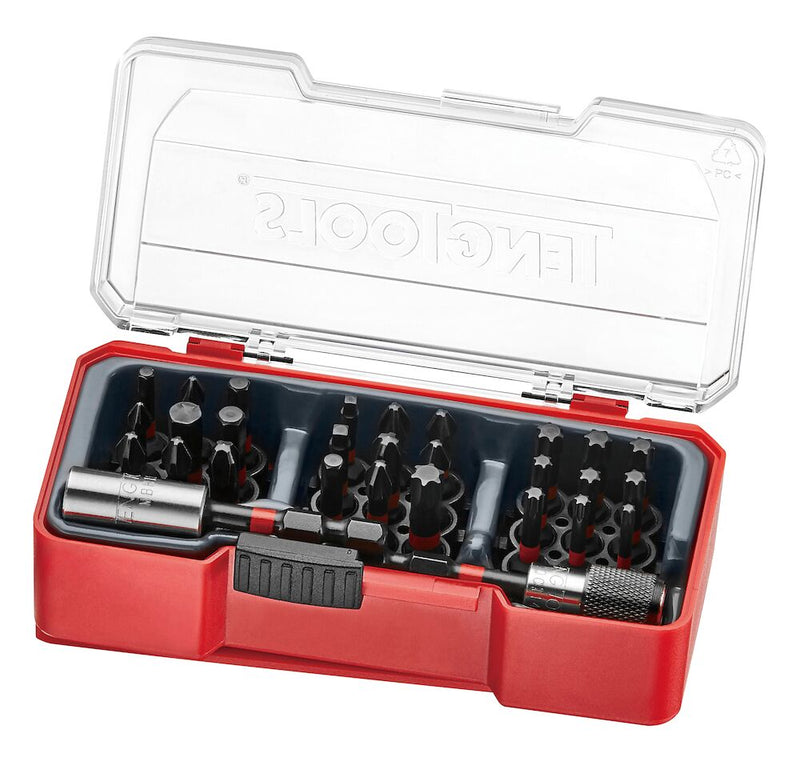 Teng Tools TJ1430 Impact Bit Set With Belt Clip Mixed 29 Pieces