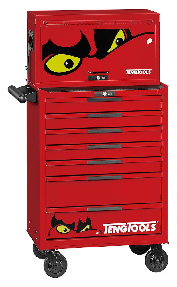 Teng Tools TKS26R418F 26" PRO35™ stack FOAM tool kit 418 pieces red