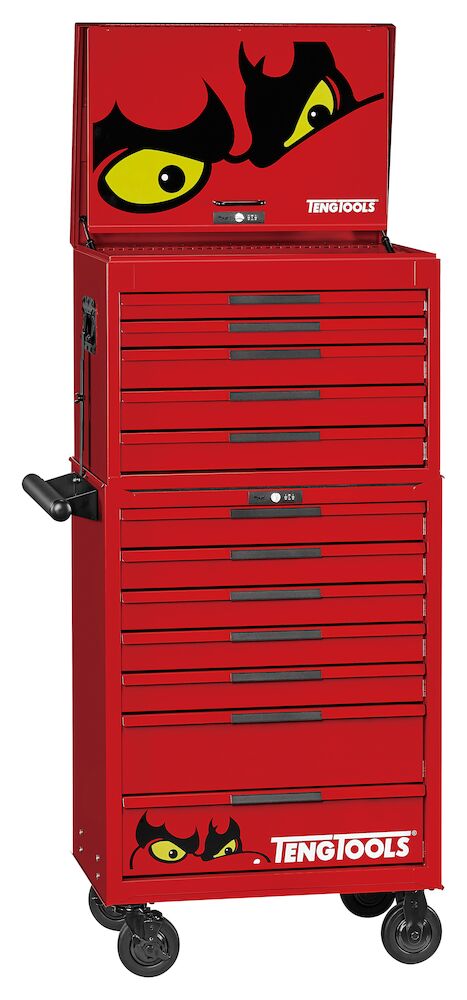 Teng Tools TKS26R702F 26" PRO35™ stack FOAM tool kit 702 pieces red