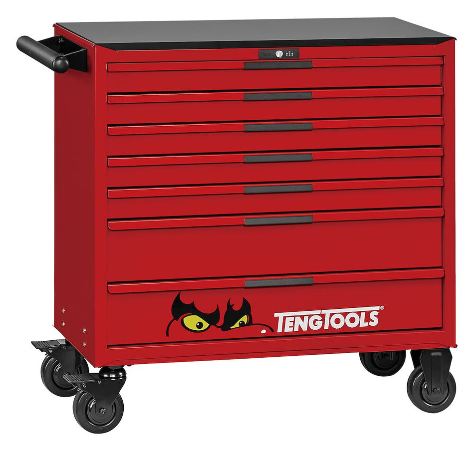 Teng Tools TKW37R637F 37" PRO35™ roller cabinet FOAM tool kit 637 pieces red
