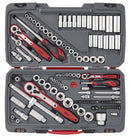 Teng Tools TM111 MECCA PRO 1/4", 3/8" & 1/2" Socket Set mm/AF 111 Pieces