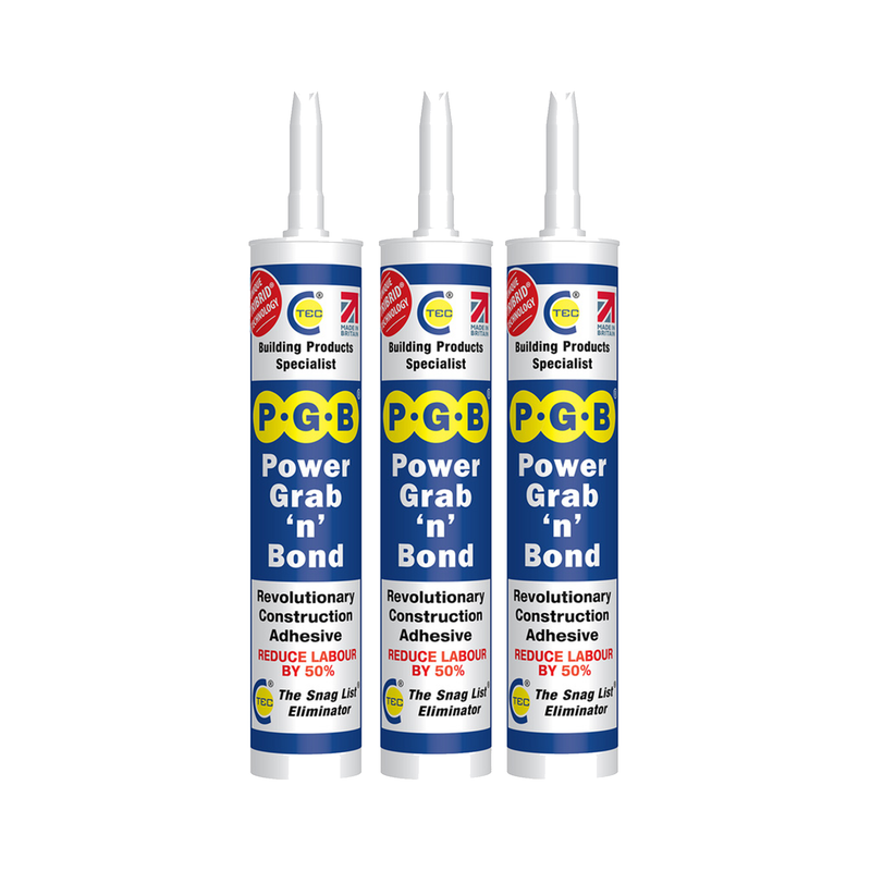 CT1 PGB Power Grab n Bond Construction Adhesive 290ml -3PACK