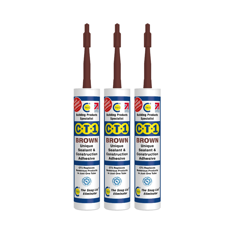 CT1 Brown Sealant & Adhesive Tribrid Multi-purpose Sealant, 290ml 1/2/3/6/12 Pack