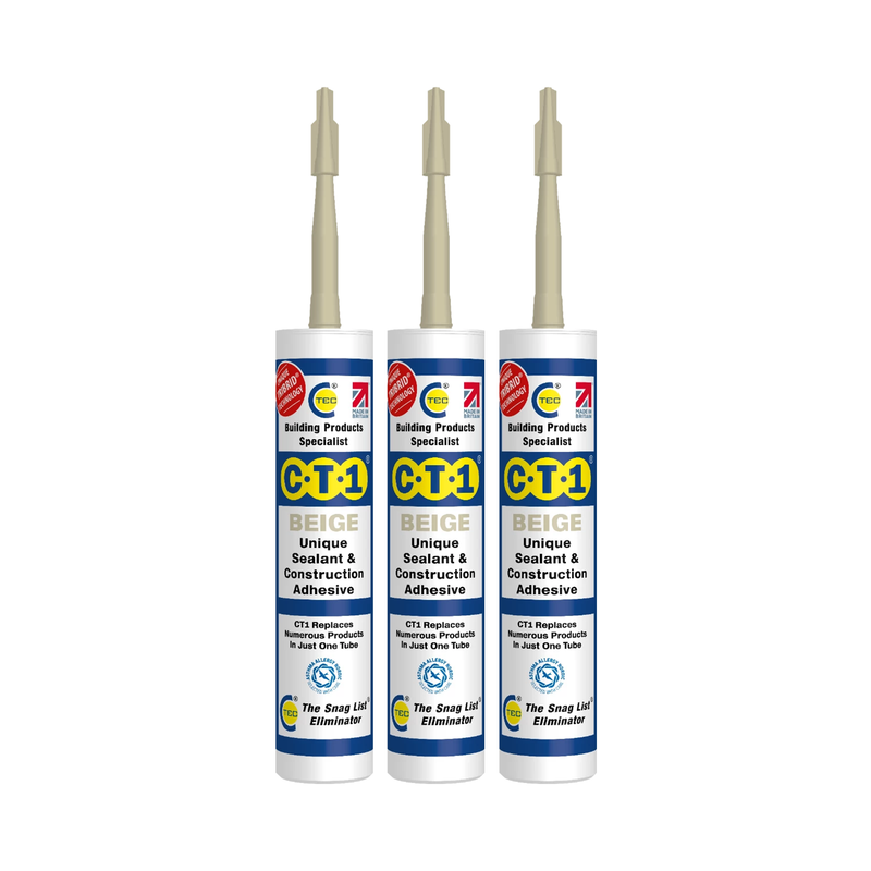 CT1 Beige Sealant & Adhesive Tribrid Multi-purpose Sealant, 290ml 1/2/3/6/12 Pack