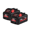 Milwaukee 4932471070 M18 HB8 HIGH OUTPUT™ 8.0 Ah battery Twin Pack