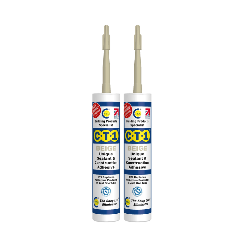 CT1 Beige Sealant & Adhesive Tribrid Multi-purpose Sealant, 290ml 1/2/3/6/12 Pack