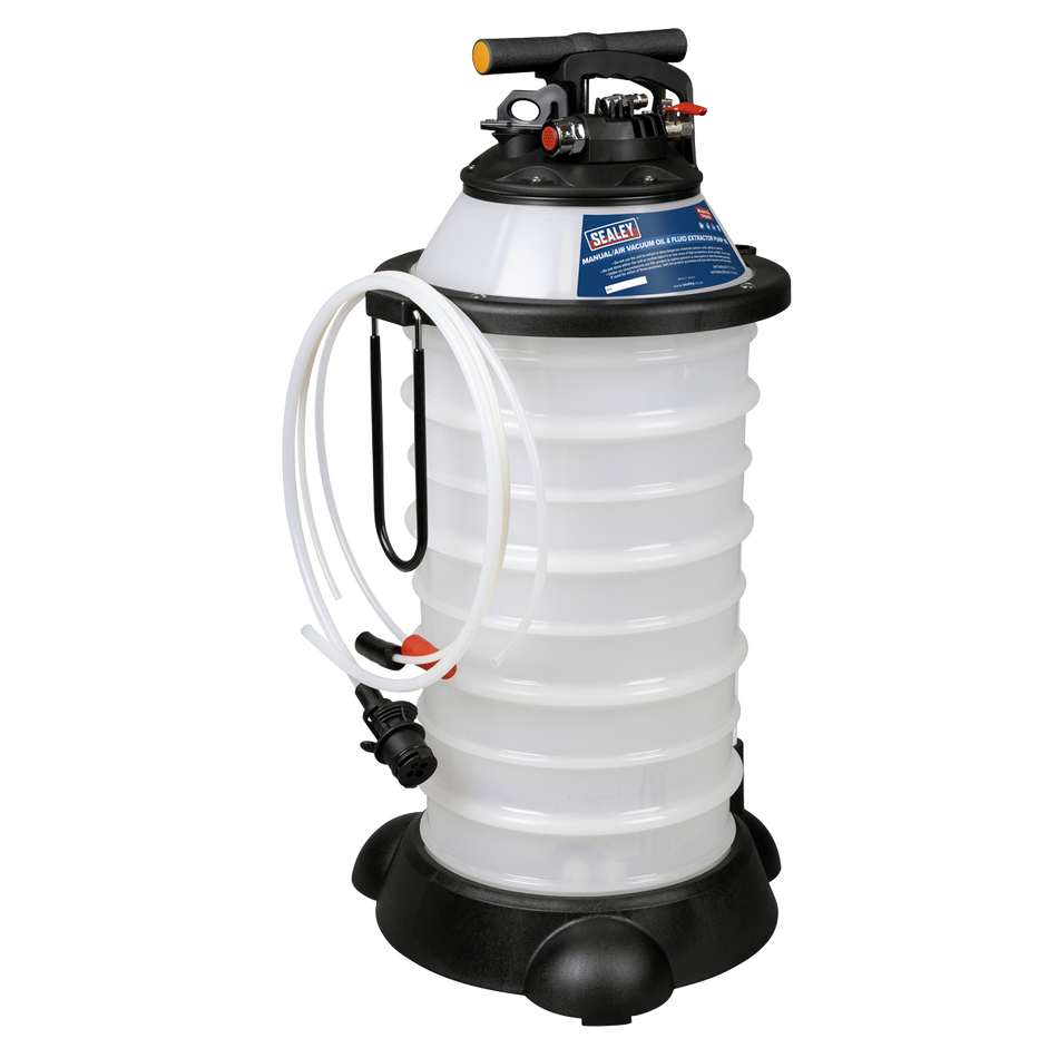 Sealey TP6909 Manual/Air Vacuum Oil & Fluid Extractor Pump 18L