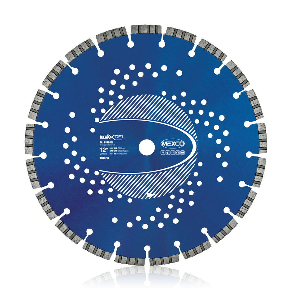 Mexco TPXCEL40025 400MM DIAMOND BLADE TRI-PURPOSE XCEL