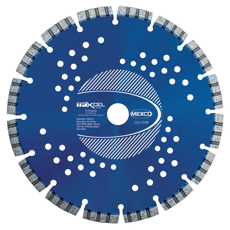 Mexco TPXCEL23022 230MM TRI-PURPOSE XCEL GRADE