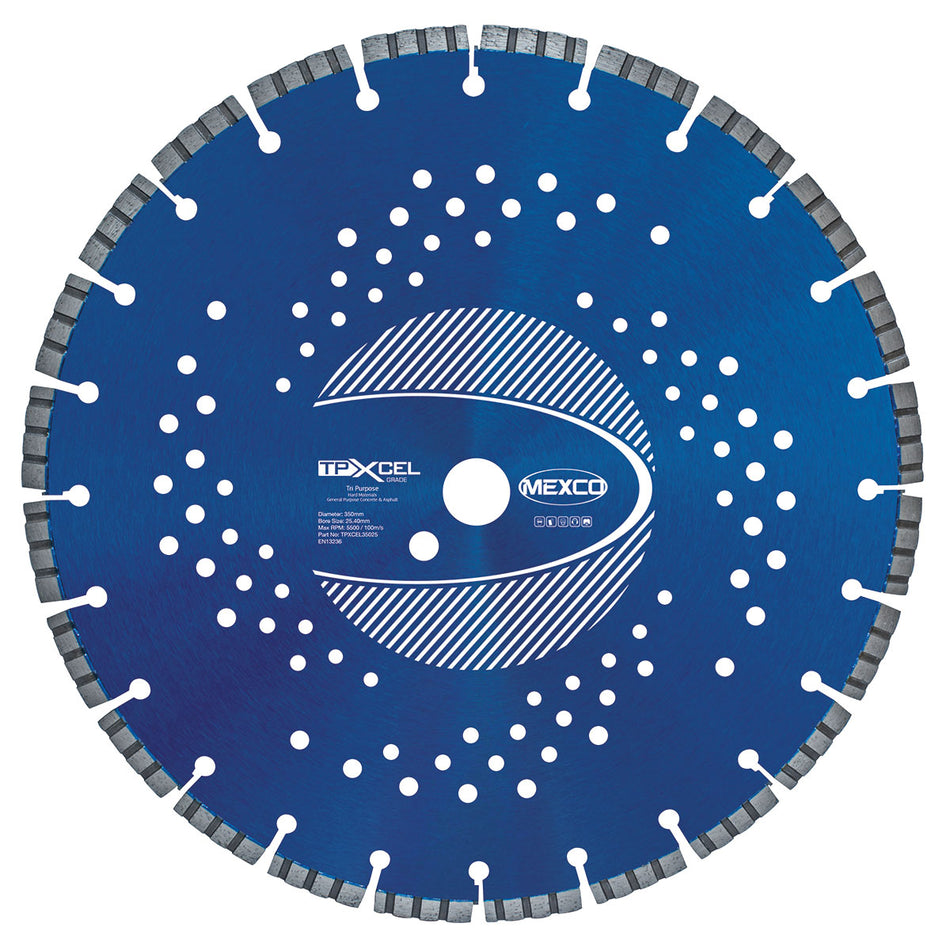 Mexco TPXCEL35020 350MM DIAMOND BLADE 20MM BORE TRI-PURPOSE XCEL