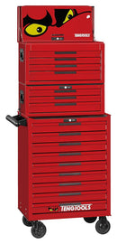 Teng Tools TSS26R16 26" PRO35™ stack tool storage 16 drawers red